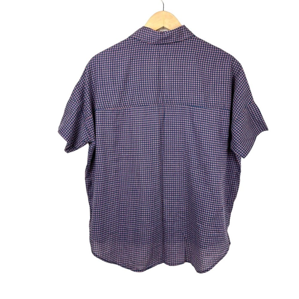 Madewell Blue Checkered Button Down Shirt - Picture 4 of 7